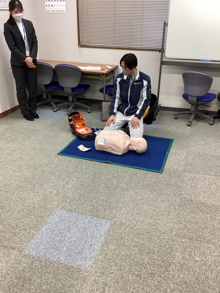 AED設置、講習会を実施しました‼