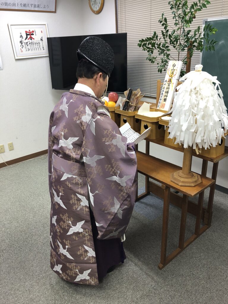 安全祈願祭を執り行いました！